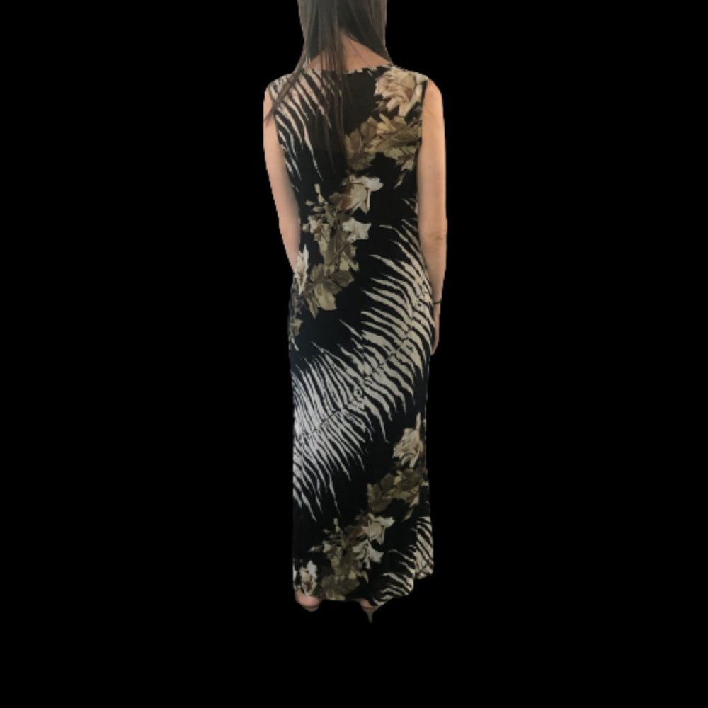 FUEGO Classic Sheath Dress in Black and Tan Size M - Picture 7 of 9